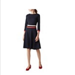 Hobbs London navy dress